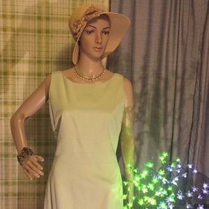 August Silk classic mint color dress